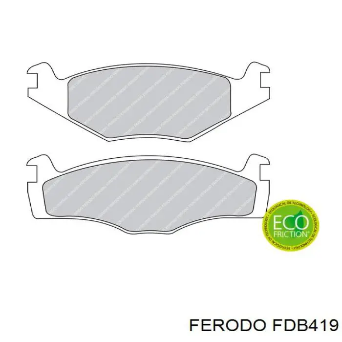 Klocki hamulcowe przednie tarczowe Ferodo FDB419 cena, od 20,22 USD