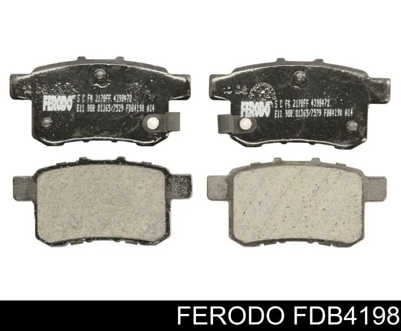Okładziny (klocki) do hamulców tarczowych tylne Ferodo FDB4198 cena, od 22,45 USD