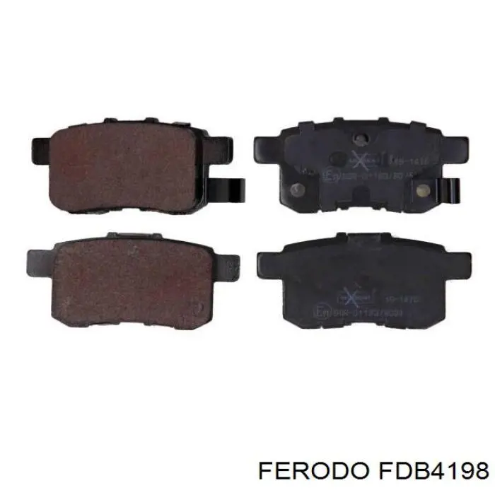 Do koszyka FDB4198 Ferodo Okładziny (klocki) do hamulców tarczowych tylne