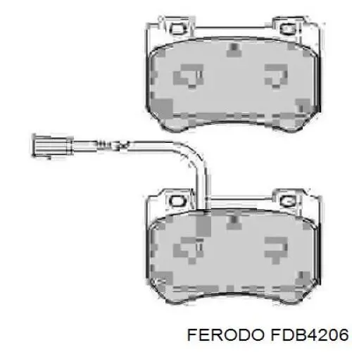 Klocki hamulcowe przednie tarczowe Ferodo FDB4206 cena, od 47,66 USD