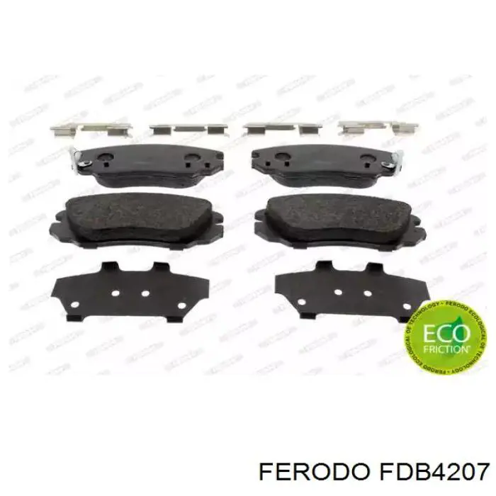 Do koszyka FDB4207 Ferodo Klocki hamulcowe przednie tarczowe