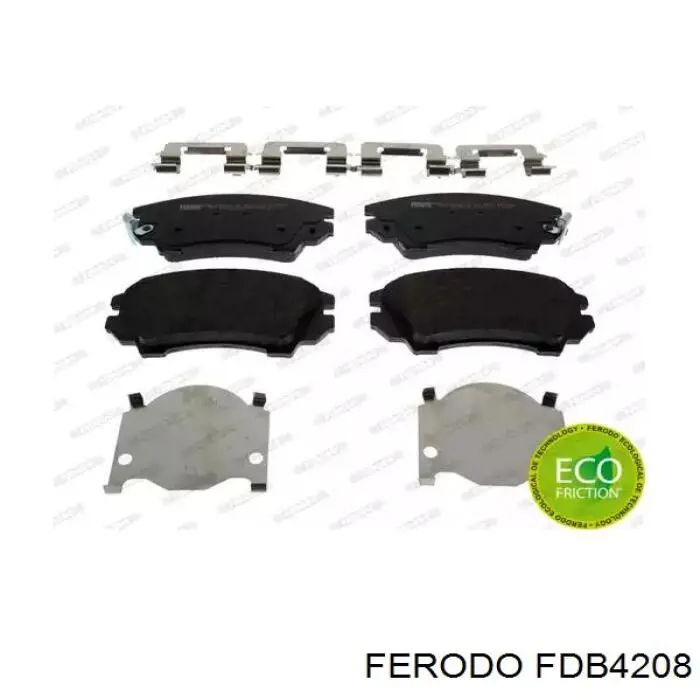 Klocki hamulcowe przednie tarczowe Ferodo FDB4208 cena, od 29,43 USD