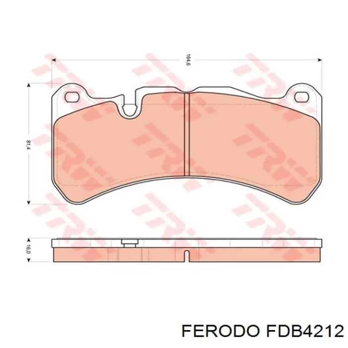 Klocki hamulcowe przednie tarczowe Ferodo FDB4212 cena, od 64,82 USD