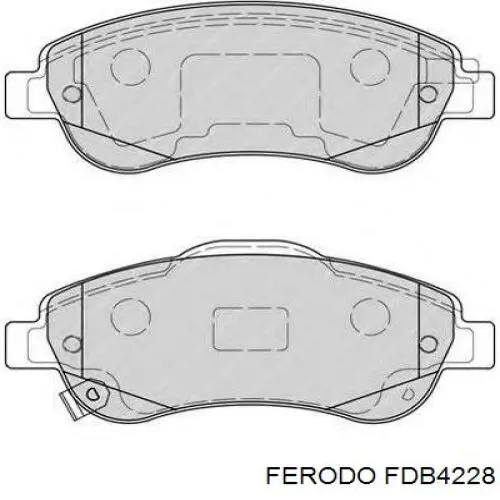 Do koszyka FDB4228 Ferodo Klocki hamulcowe przednie tarczowe