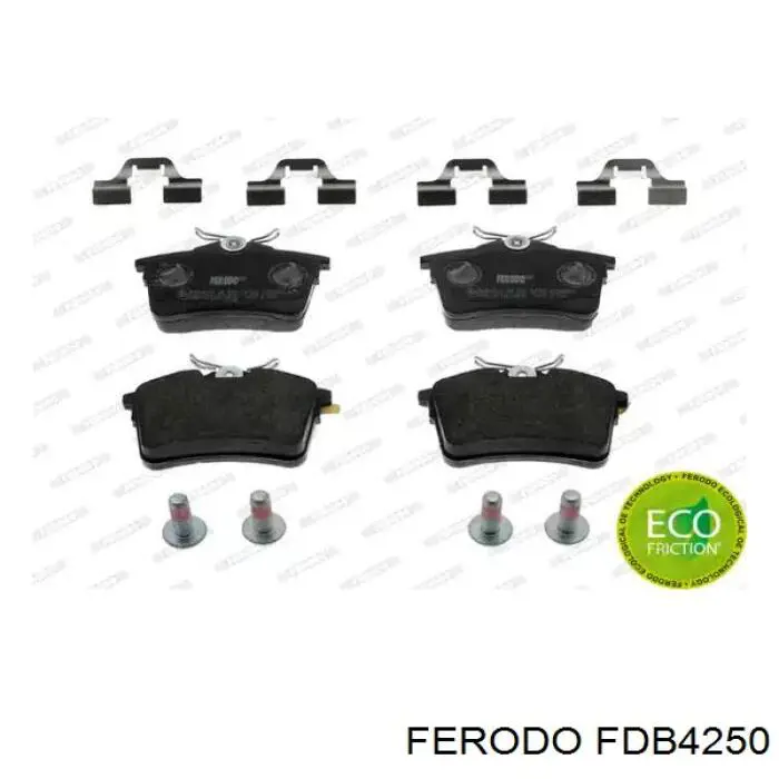 Okładziny (klocki) do hamulców tarczowych tylne Ferodo FDB4250 cena, od 20,45 USD