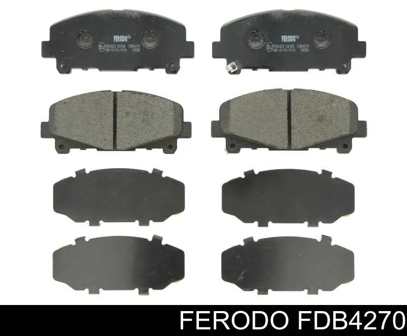 Klocki hamulcowe przednie tarczowe Ferodo FDB4270 cena, od 26,07 USD