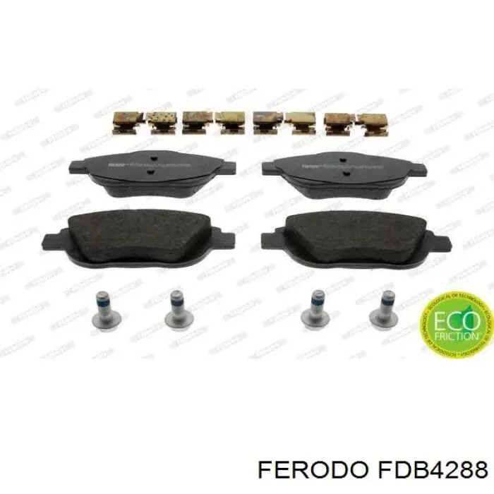 Klocki hamulcowe przednie tarczowe Ferodo FDB4288 cena, od 35,36 USD