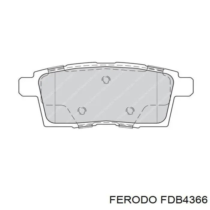FDB4366 Ferodo Okładziny (klocki) do hamulców tarczowych tylne