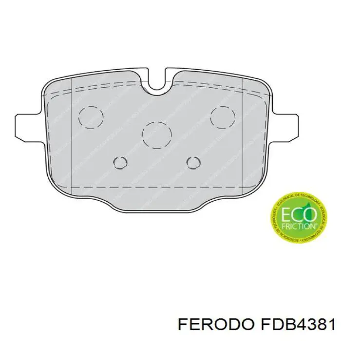 Do koszyka FDB4381 Ferodo Okładziny (klocki) do hamulców tarczowych tylne