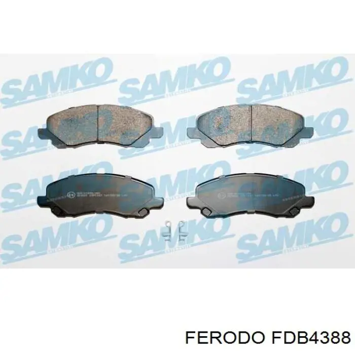 Klocki hamulcowe przednie tarczowe Ferodo FDB4388 cena, od 25,53 USD
