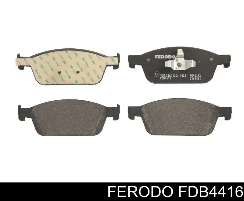 Klocki hamulcowe przednie tarczowe Ferodo FDB4416 cena, od 33,03 USD