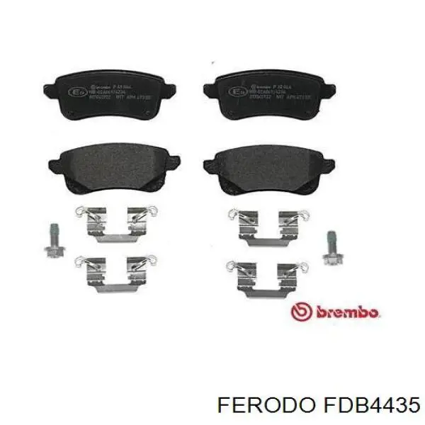 FDB4435 Ferodo Okładziny (klocki) do hamulców tarczowych tylne