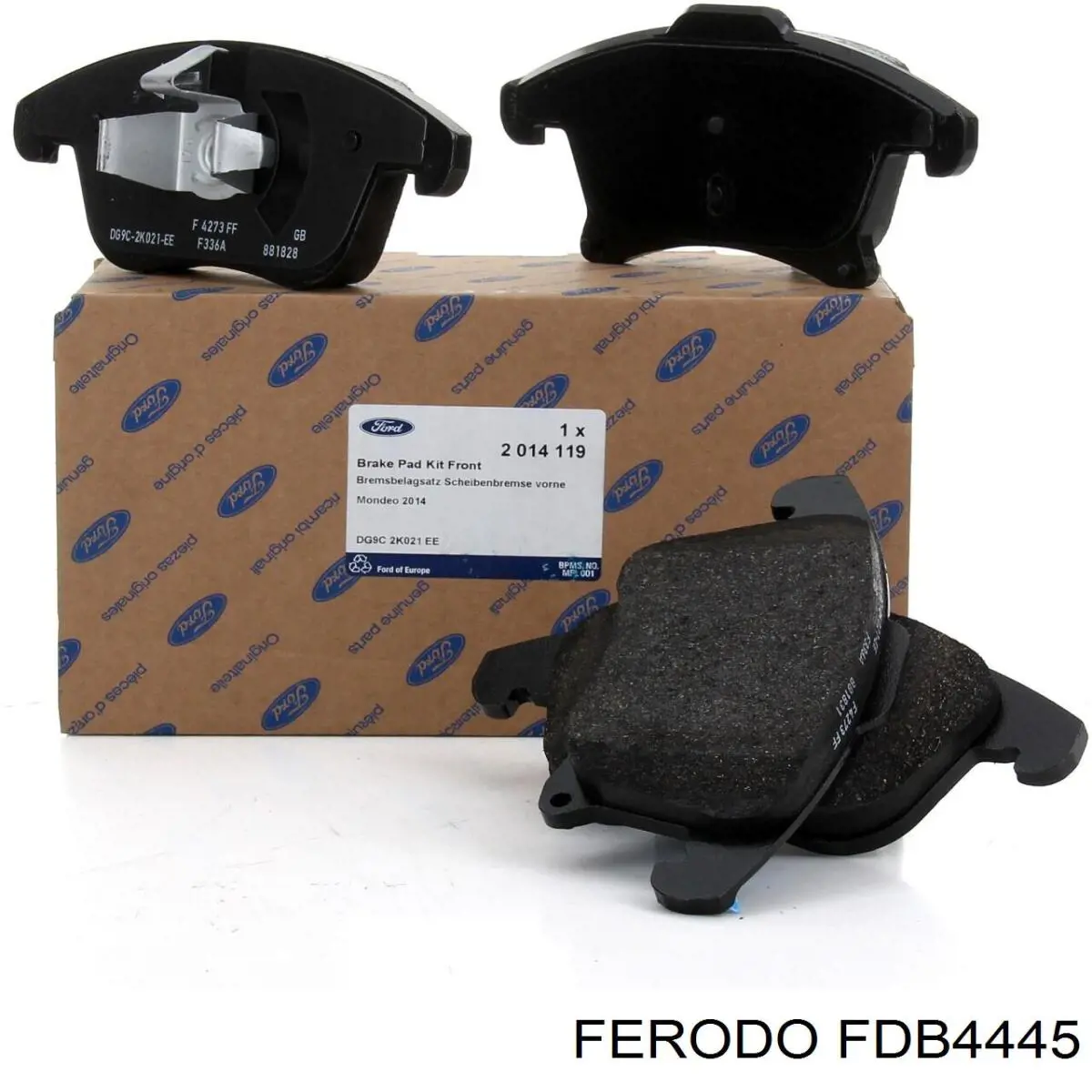 Klocki hamulcowe przednie tarczowe FDB4445 Ferodo