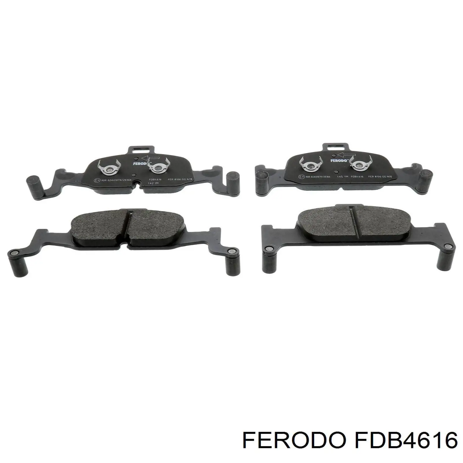 Klocki hamulcowe przednie tarczowe Ferodo FDB4616 cena, od 65,77 USD