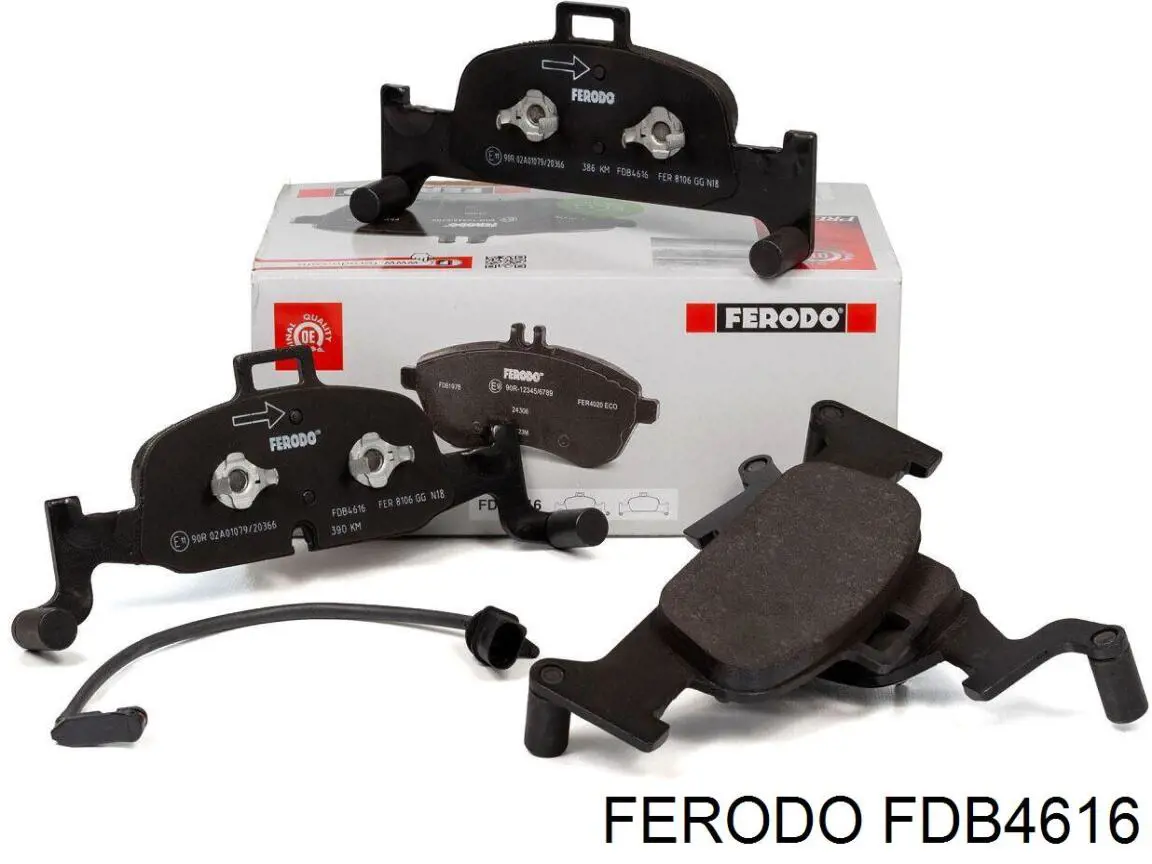 Do koszyka FDB4616 Ferodo Klocki hamulcowe przednie tarczowe