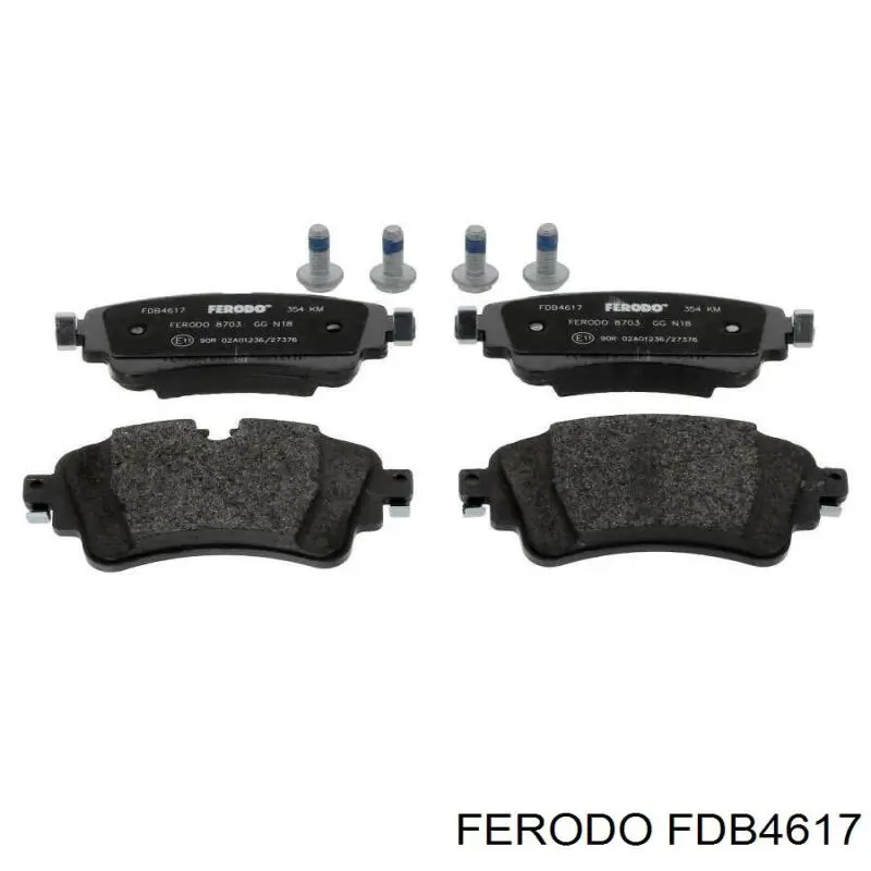 FDB4617 Ferodo Okładziny (klocki) do hamulców tarczowych tylne