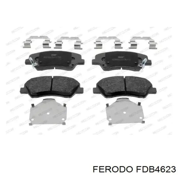 Klocki hamulcowe przednie tarczowe Ferodo FDB4623 cena, od 16,14 USD