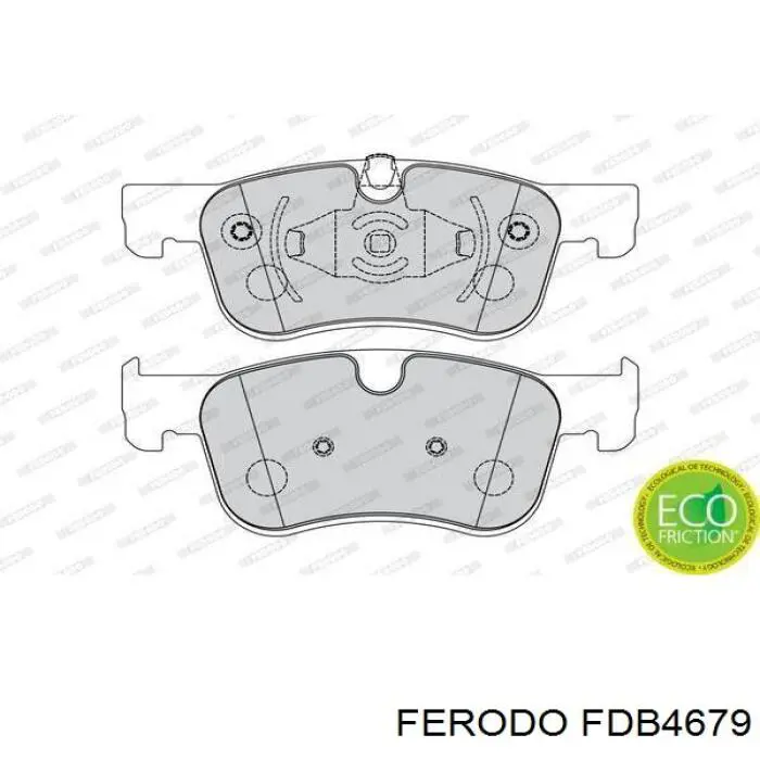 FDB4679 Ferodo Klocki hamulcowe przednie tarczowe