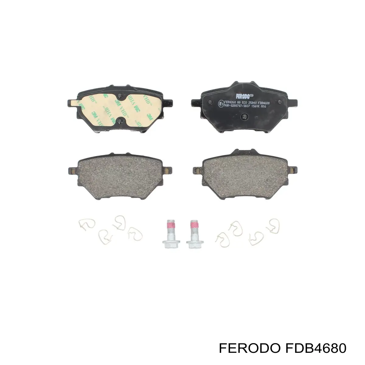 FDB4680 Ferodo Okładziny (klocki) do hamulców tarczowych tylne