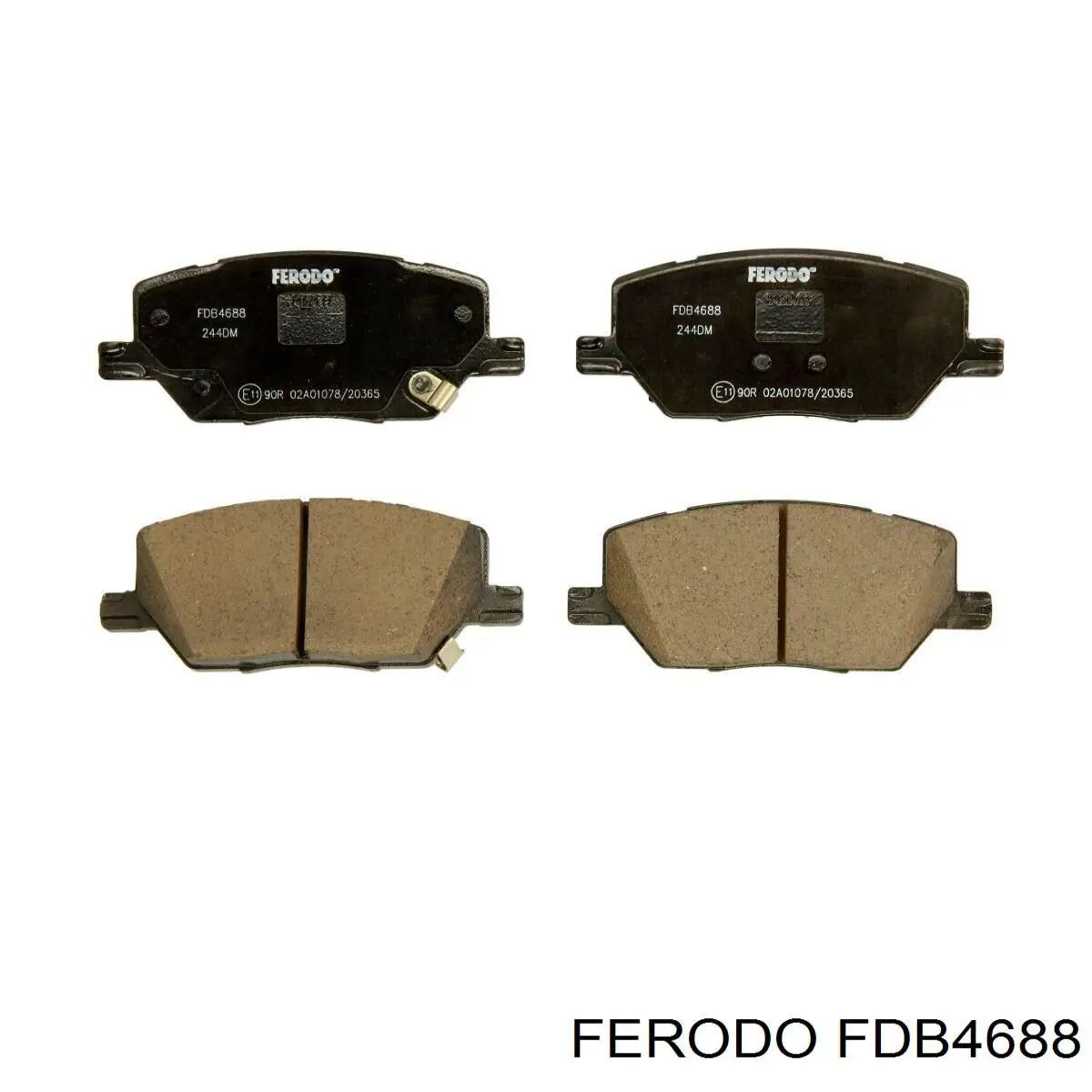 FDB4688 Ferodo Klocki hamulcowe przednie tarczowe