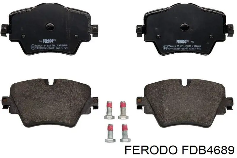 FDB4689 Ferodo Klocki hamulcowe przednie tarczowe