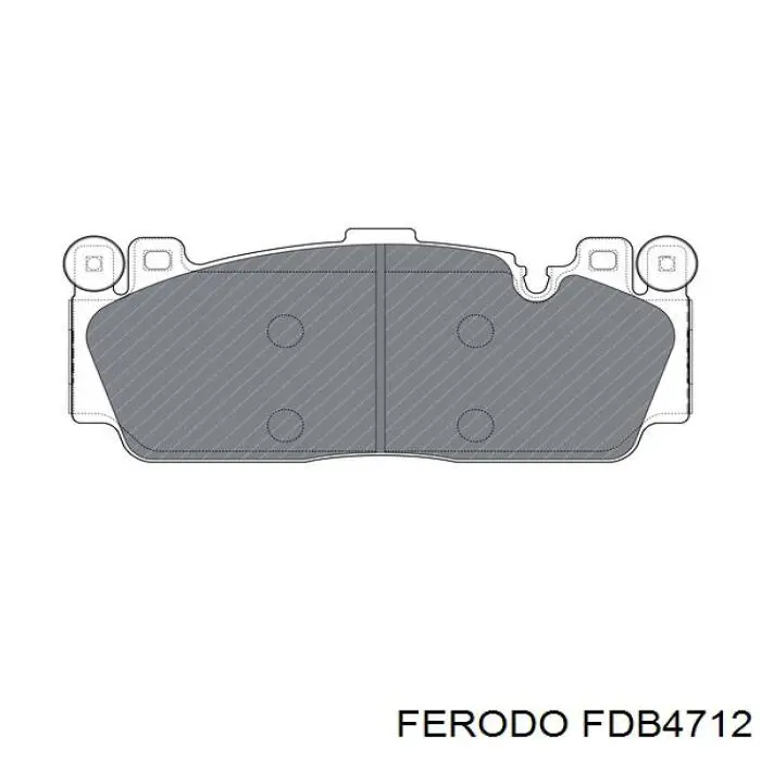 FDB4712 Ferodo klocki hamulcowe przednie tarczowe