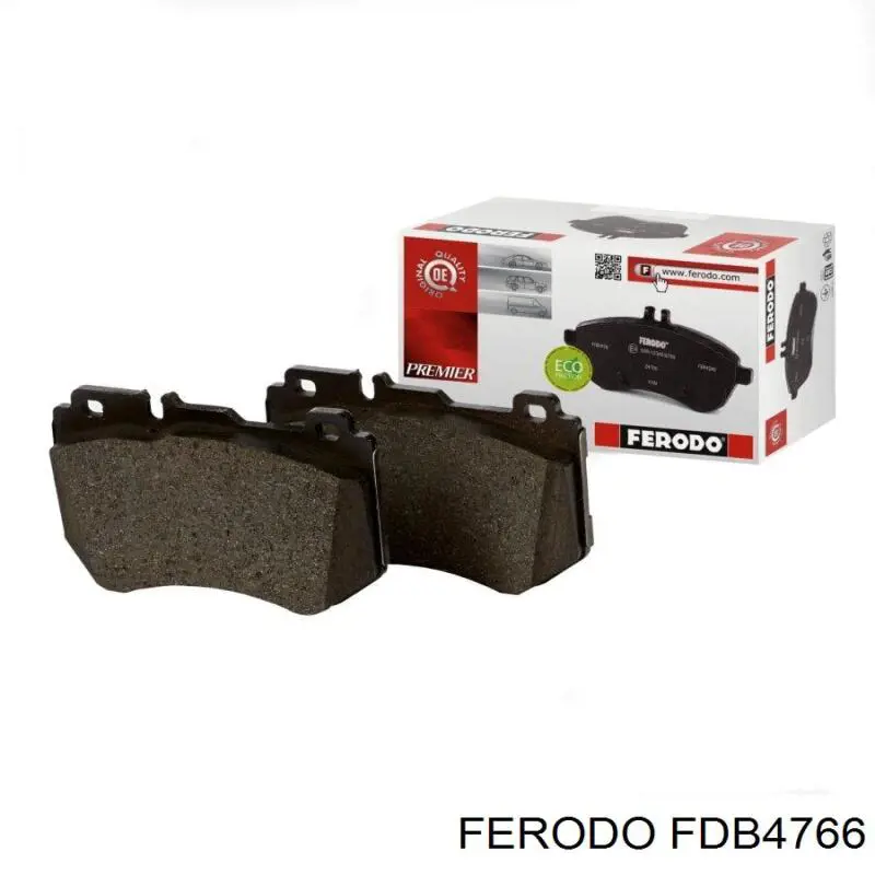 Do koszyka FDB4766 Ferodo Okładziny (klocki) do hamulców tarczowych tylne