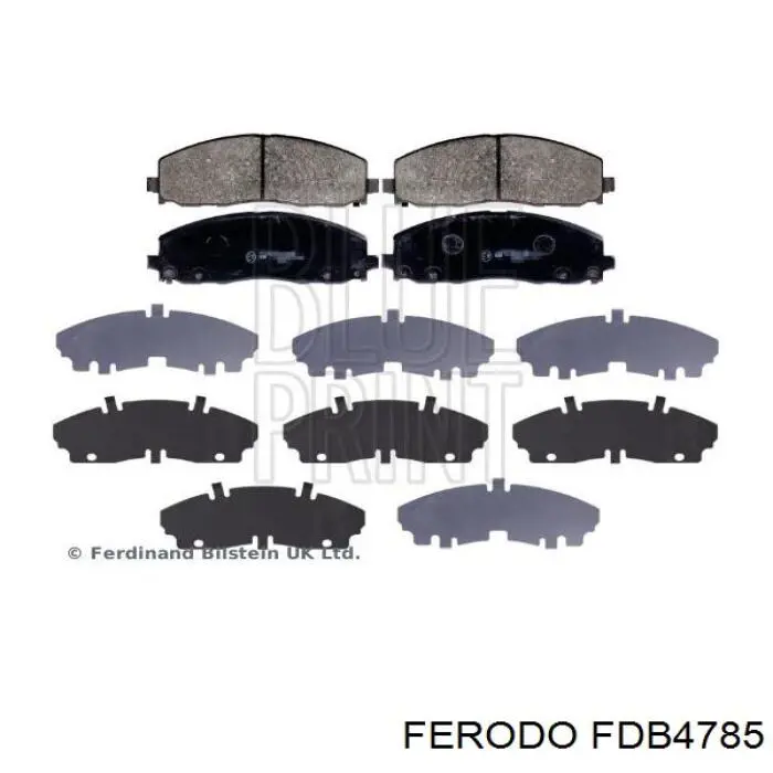 FDB4785 Ferodo Klocki hamulcowe przednie tarczowe