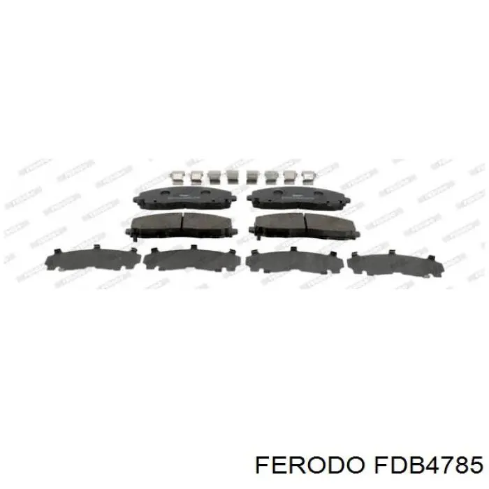 Klocki hamulcowe przednie tarczowe Ferodo FDB4785 cena, od 47,94 USD