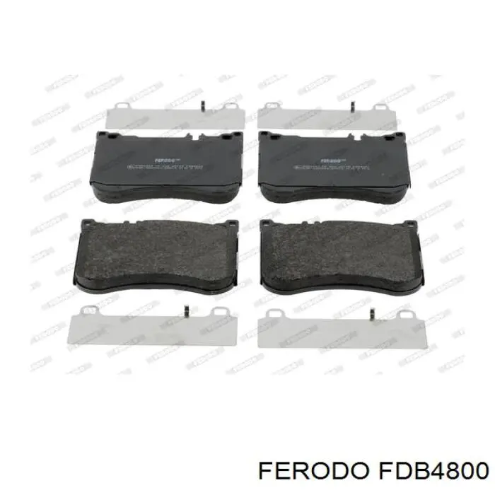 Klocki hamulcowe przednie tarczowe Ferodo FDB4800 cena, od 55,49 USD