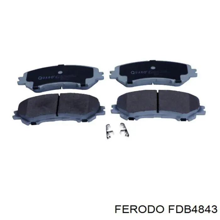 Klocki hamulcowe przednie tarczowe Ferodo FDB4843 cena, od 28,30 USD