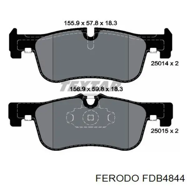 FDB4844 Ferodo klocki hamulcowe przednie tarczowe