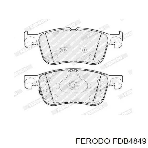 FDB4849 Ferodo Klocki hamulcowe przednie tarczowe