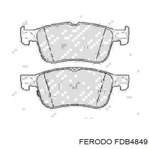 Klocki hamulcowe przednie tarczowe Ferodo FDB4849 cena, od 37,82 USD
