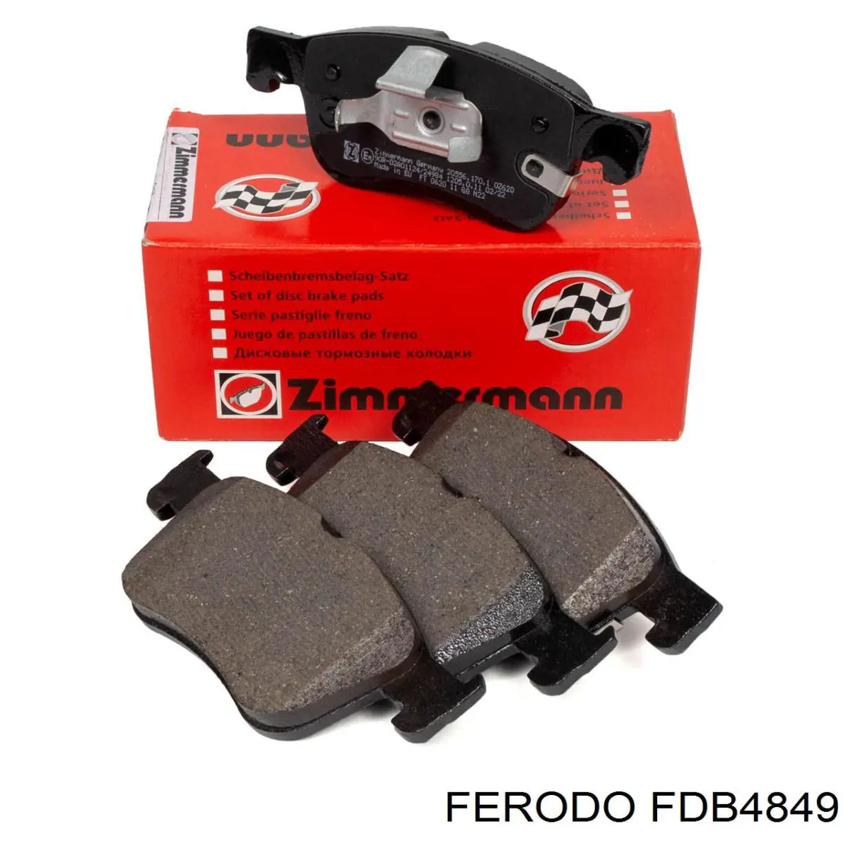 Do koszyka FDB4849 Ferodo Klocki hamulcowe przednie tarczowe