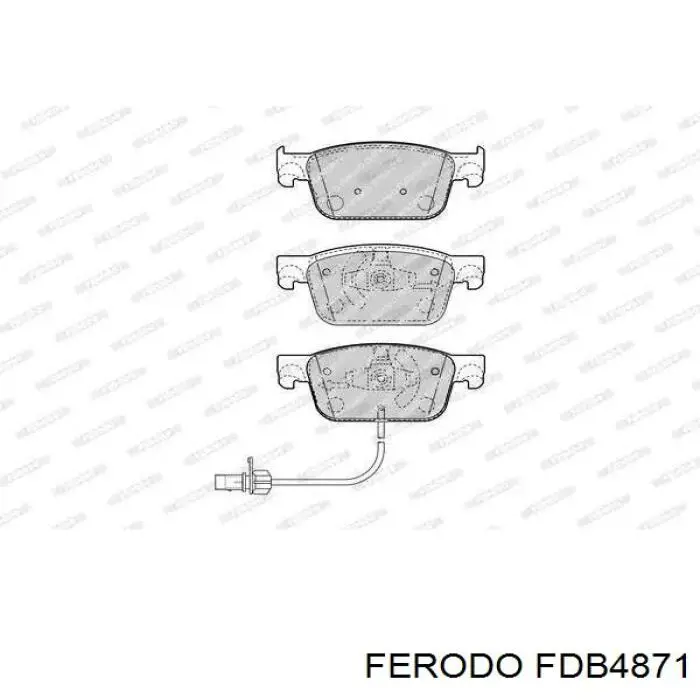 FDB4871 Ferodo Klocki hamulcowe przednie tarczowe