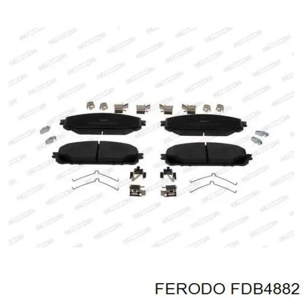 Klocki hamulcowe przednie tarczowe Ferodo FDB4882 cena, od 41,85 USD