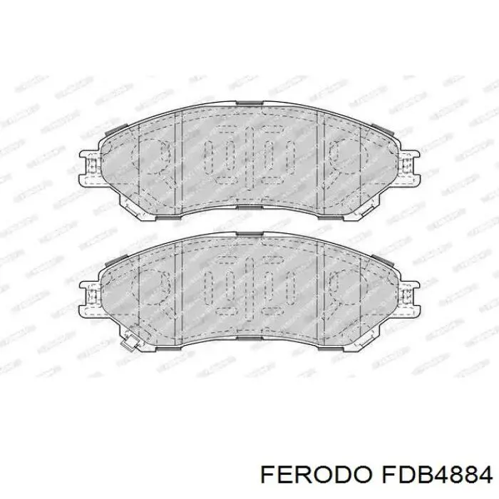 FDB4884 Ferodo Klocki hamulcowe przednie tarczowe