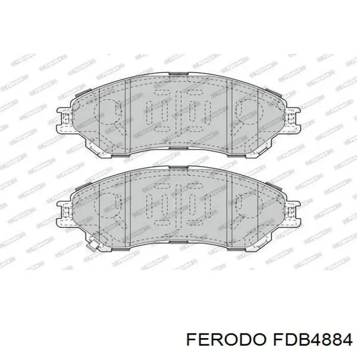 Do koszyka FDB4884 Ferodo Klocki hamulcowe przednie tarczowe