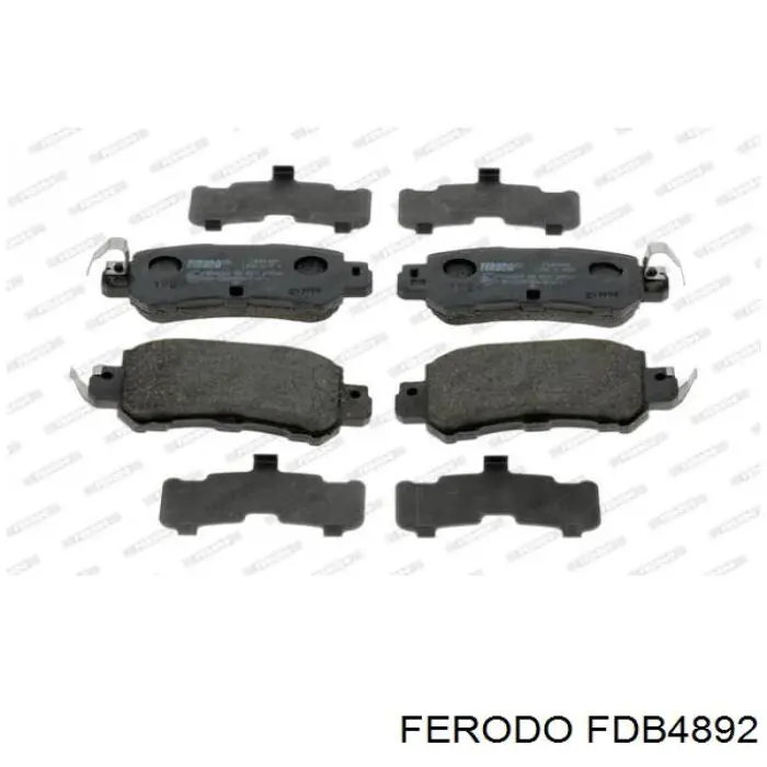 Okładziny (klocki) do hamulców tarczowych tylne Ferodo FDB4892 cena, od 24,04 USD