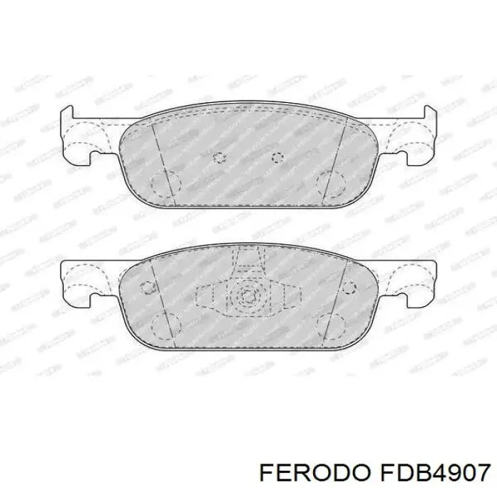 FDB4907 Ferodo Klocki hamulcowe przednie tarczowe
