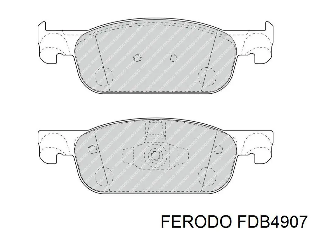 Klocki hamulcowe przednie tarczowe Ferodo FDB4907 cena, od 29,48 USD