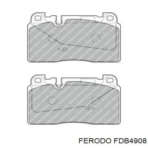 Klocki hamulcowe przednie tarczowe Ferodo FDB4908 cena, od 35,51 USD