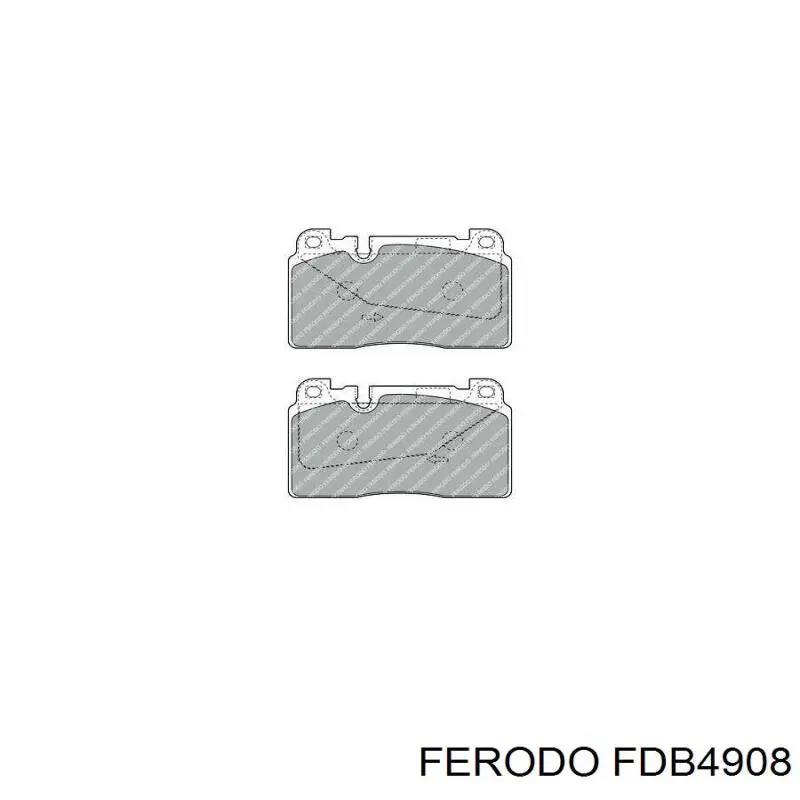 Do koszyka FDB4908 Ferodo Klocki hamulcowe przednie tarczowe