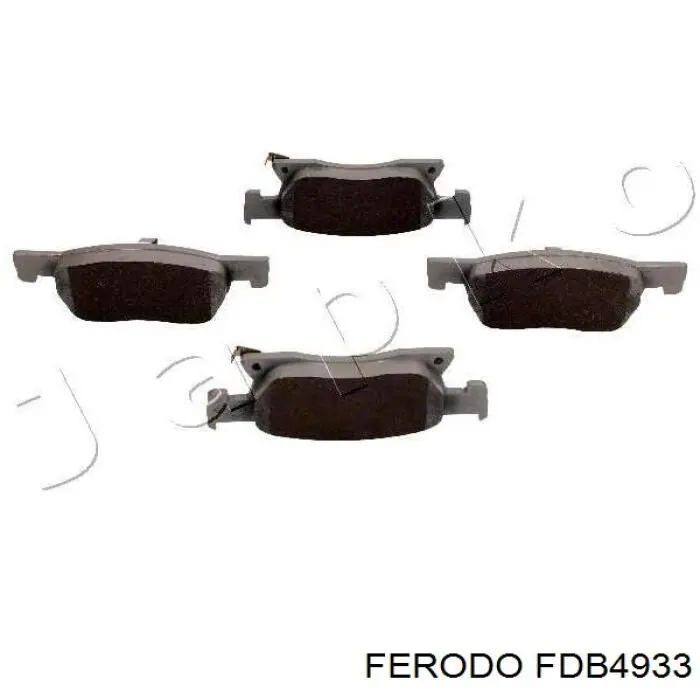 Klocki hamulcowe przednie tarczowe FDB4933 Ferodo