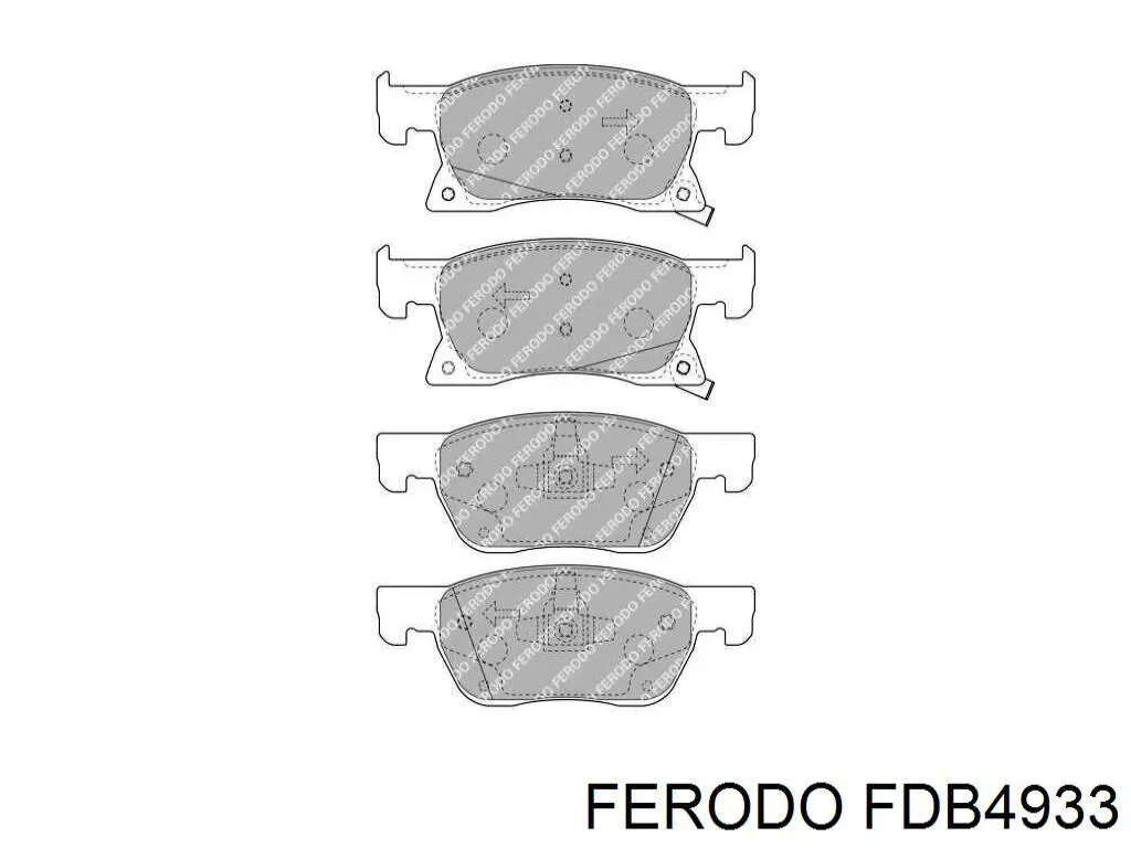 Klocki hamulcowe przednie tarczowe Ferodo FDB4933
