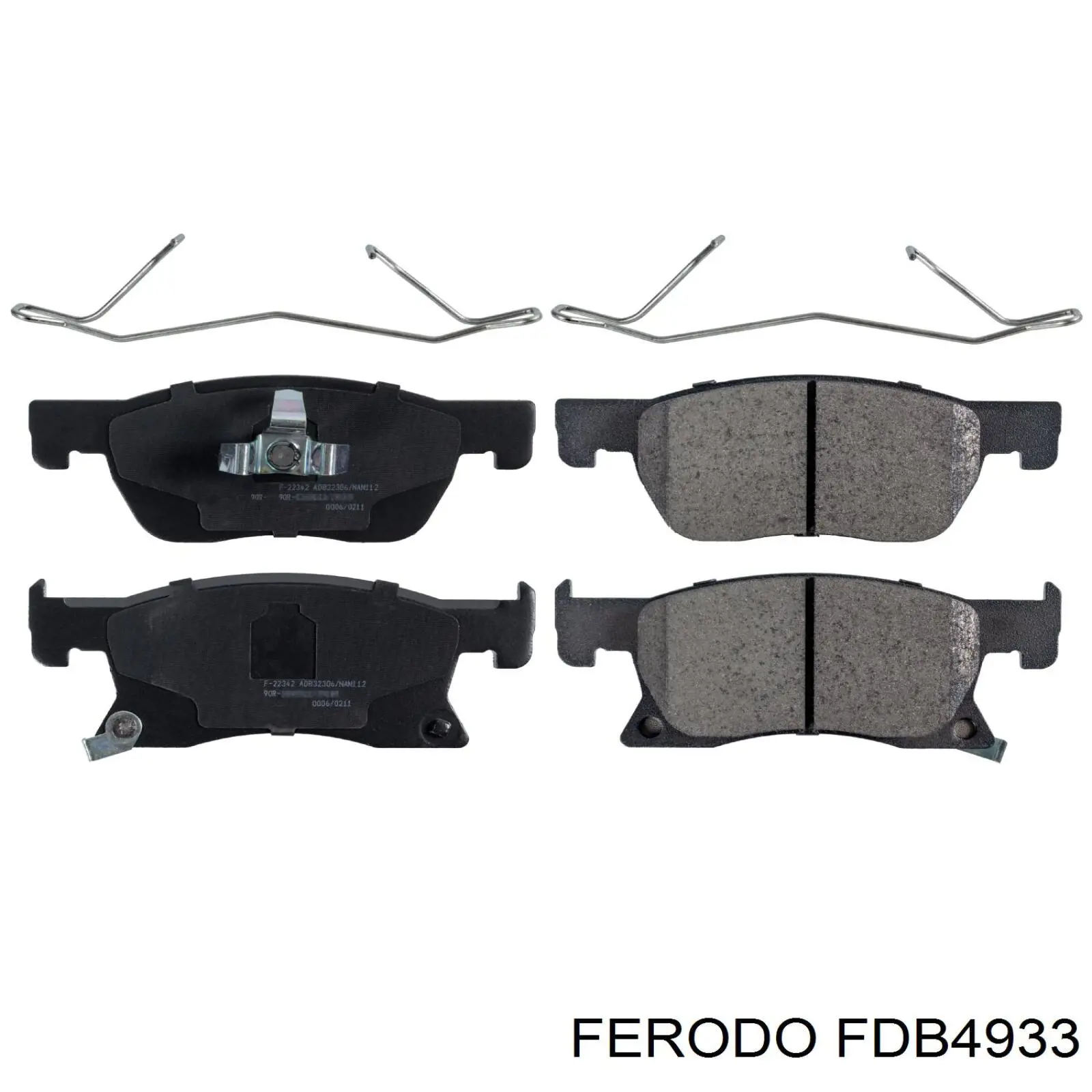 FDB4933 Ferodo Klocki hamulcowe przednie tarczowe
