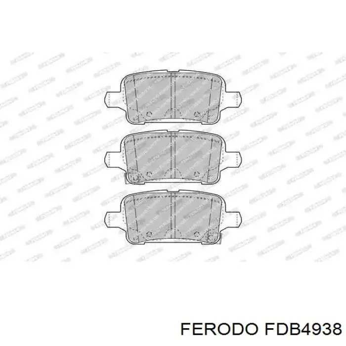 FDB4938 Ferodo Okładziny (klocki) do hamulców tarczowych tylne