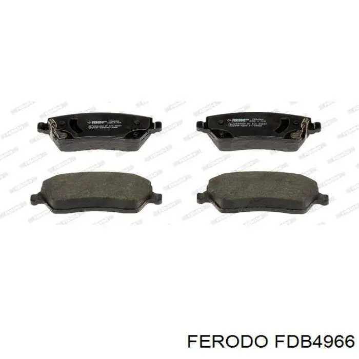 Klocki hamulcowe przednie tarczowe Ferodo FDB4966 cena, od 23,26 USD