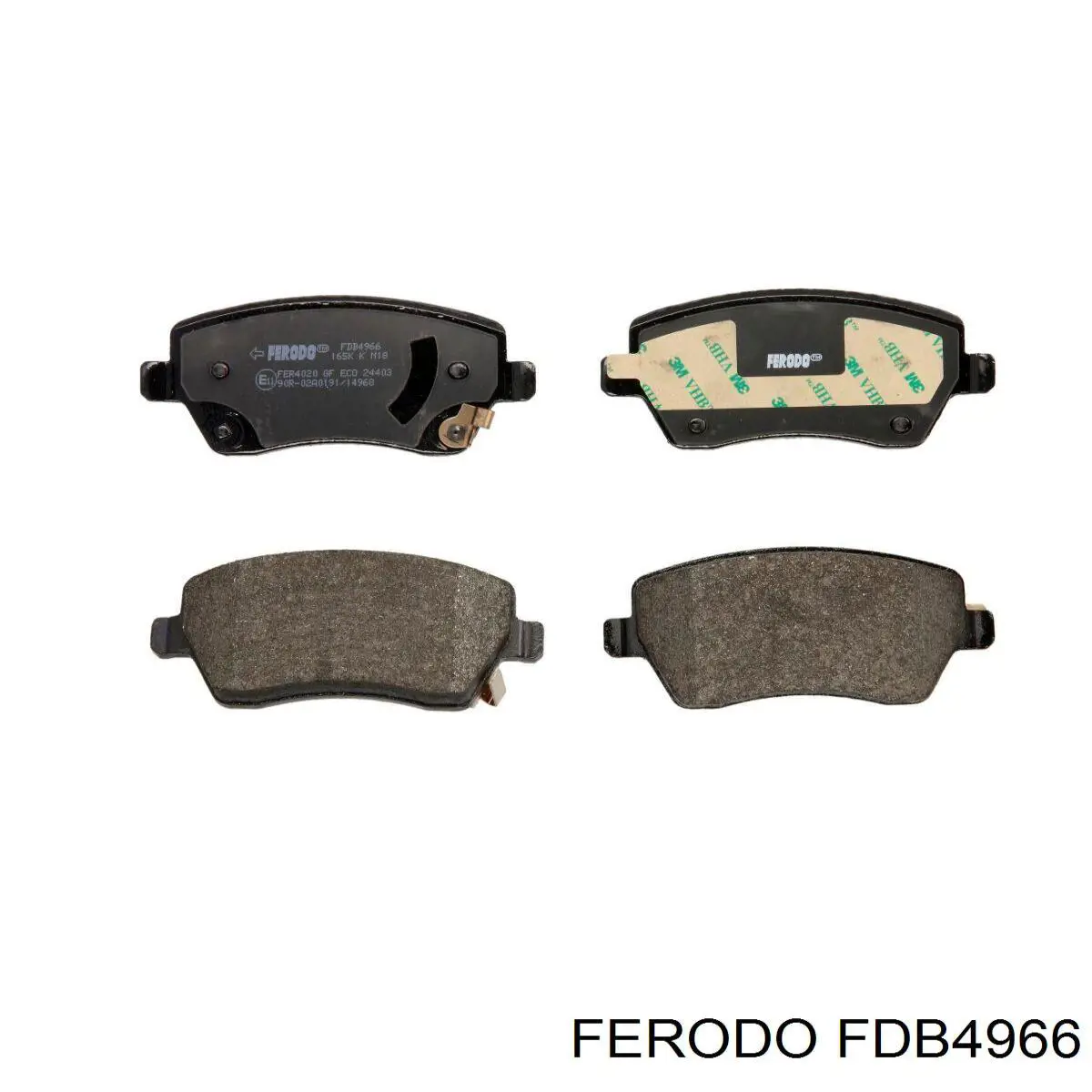 FDB4966 Ferodo Klocki hamulcowe przednie tarczowe